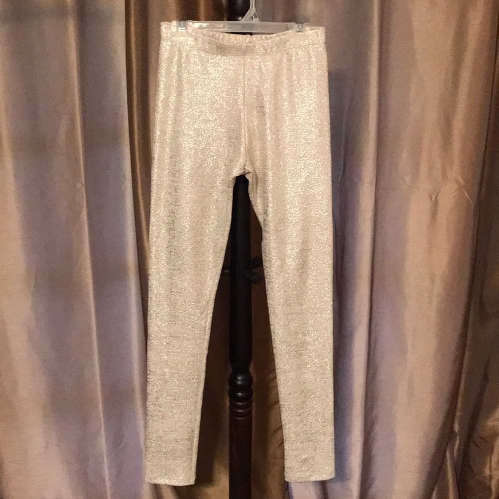 Gold shimmer leggings